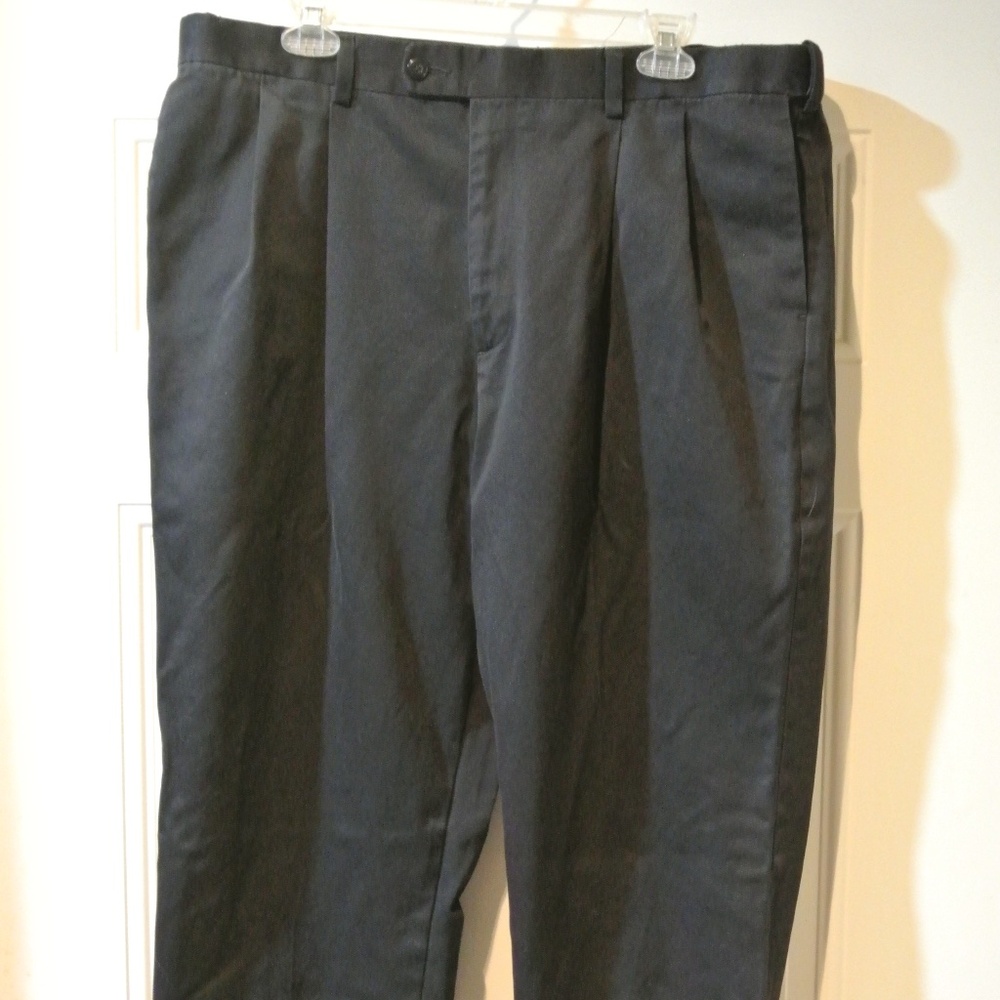 MENS BLACK ALAN FLUSSER 38X30 DRESS PANTS